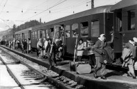 1946-1960 Wintersport, Eisenbahn Fieberbrunn