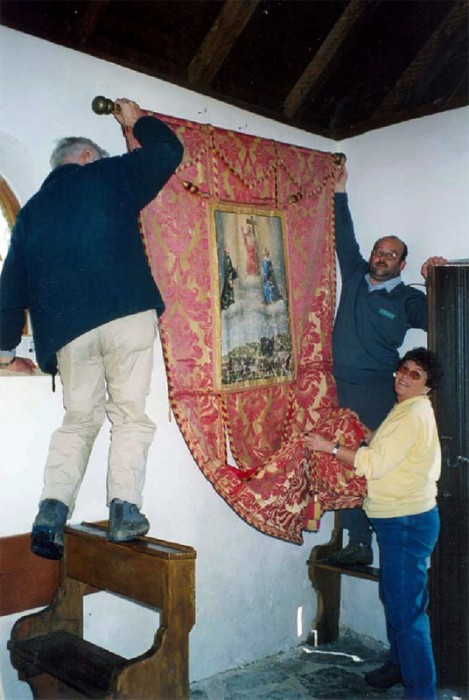 Bergung der alten Knappenfahne