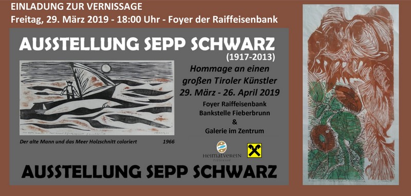 Einladung zur Ausstellungseröffnung Prof. Sepp Schwarz